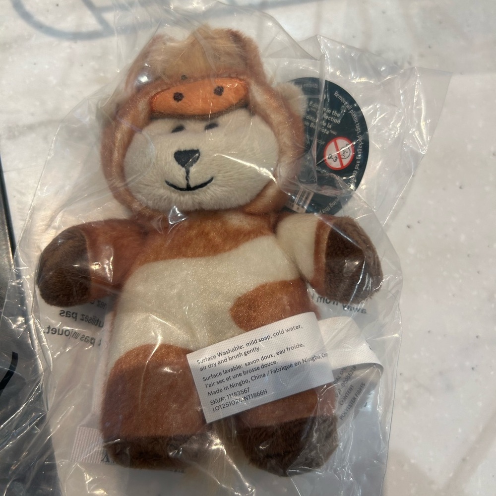🐴NWT❤️Starbucks 2026 Lunar Year of the Horse Bearista Bear Plush Keychain